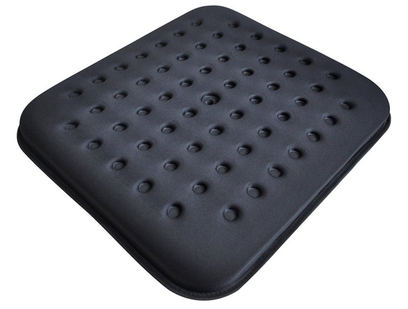 Tektrum Thick Orthopedic Cool Gel Seat Cushion with Cooling Vents for Wheelchair, Office, Home, Carâ€“Support for Low Back, Tailbone, Hip, Prevents Sweaty Bottom, Promotes Healthy Posture (GS1201-BLK) - Image 1